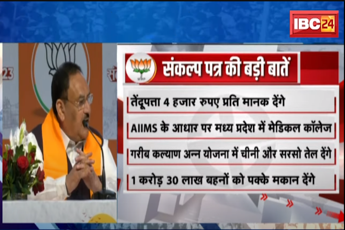 MP BJP Manifesto download: प्रदेश में 6 नए एक्सप्रेस वे का निर्माण का वादा, चार शहरों में मेट्रों लाइन का निर्माण का ऐलान