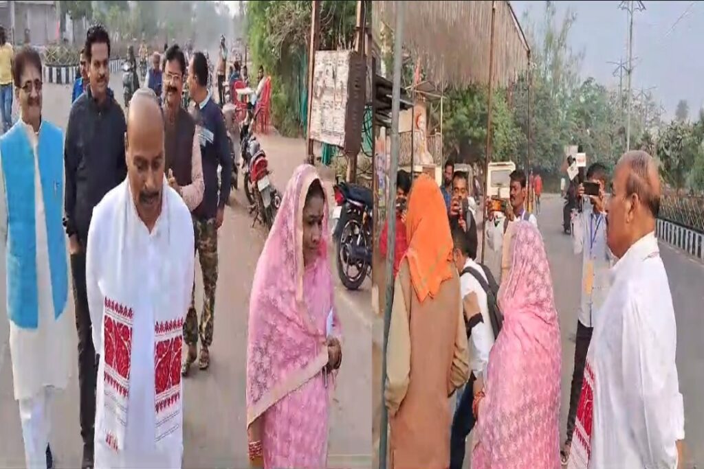 Union Minister Dr. Virendra Kumar cast his vote