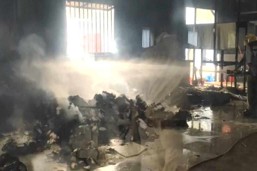 Fire in Bijapur Garment Factory