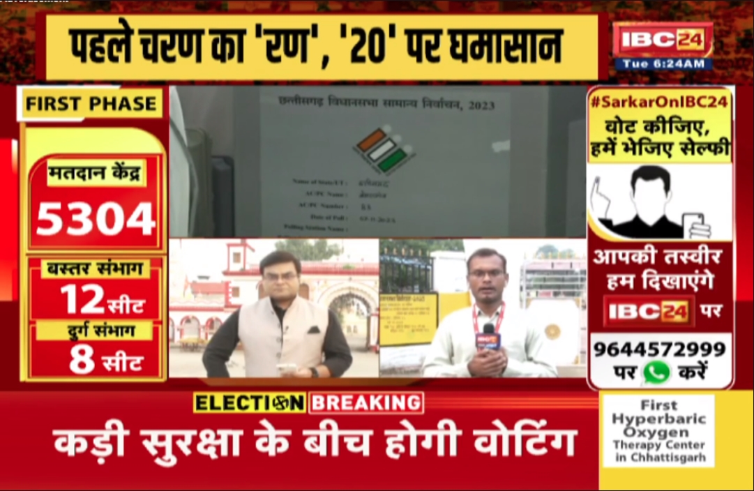Dantewada Election 2023:  छग की 20 सीटों पर मतदान आज, नक्सली क्षेत्र दंतेवाड़ा में सुरक्षा के पुख्ता इंतजाम, जानें क्या है वहां की स्थिति..