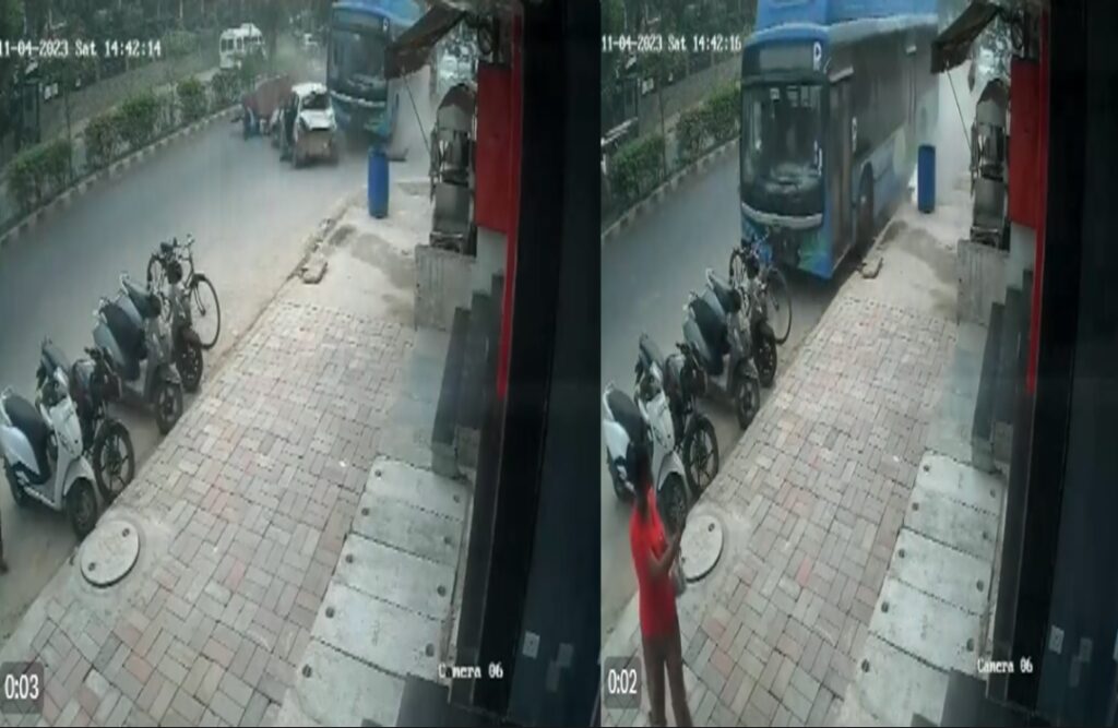 DTC bus accident in Delhi