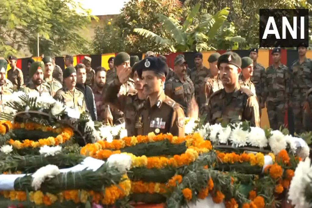 Tribute to martyred soldiers in Rajouri encounter