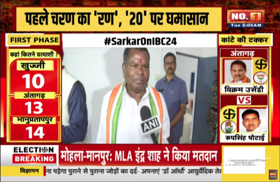 CG Assembly Election 2023 : छत्तीसगढ़ में लोकतंत्र का महापर्व, मंत्री कवासी लखमा ने डाला वोट, जीत को लेकर कही ये बात..