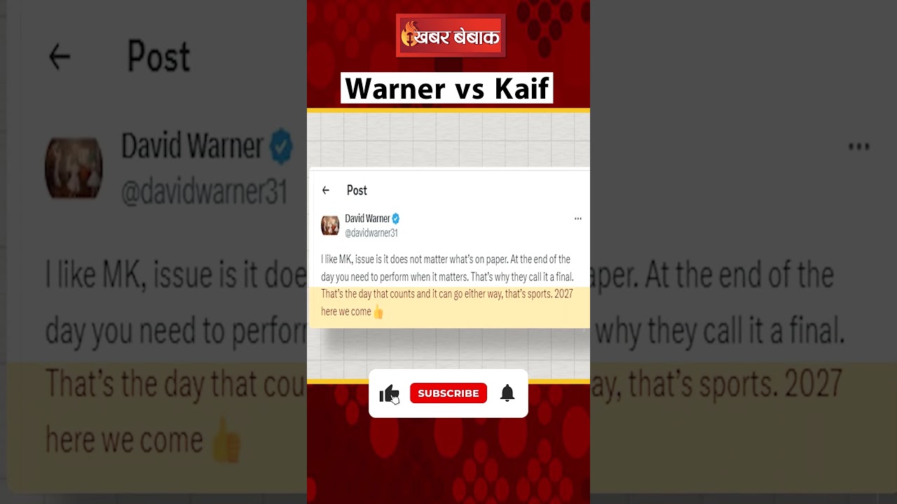 David Warner Reply to Kaif | #shortsfeed #shortsyoutube #cricket