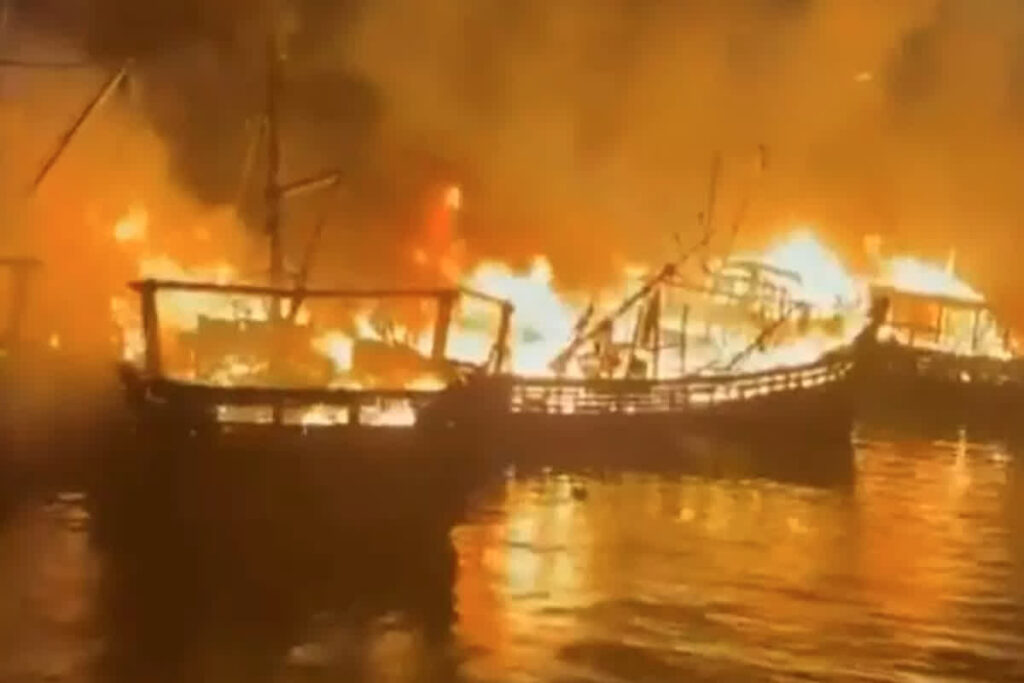 Visakhapatnam Harbour Fire