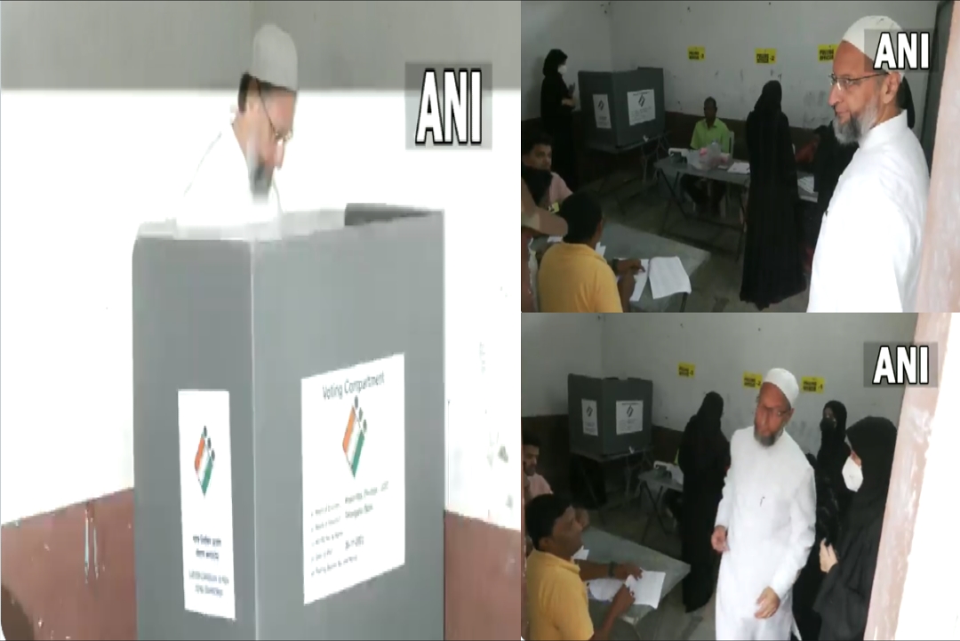 Telangana Assembly Election 2023 : AIMIM अध्यक्ष असदुद्दीन ओवैसी ने​ किया मतदान, राज्य के मतदाताओं से की ये अपील..