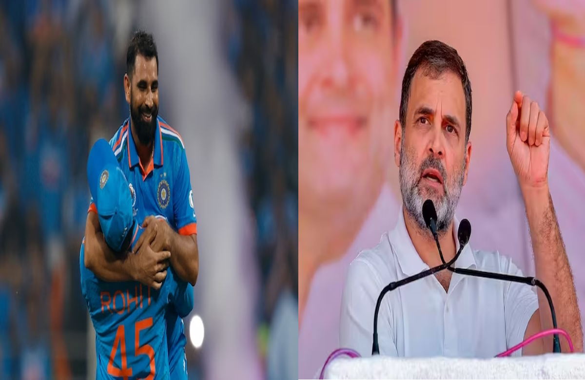 Rahul Gandhi was standing with Mohammed Shami