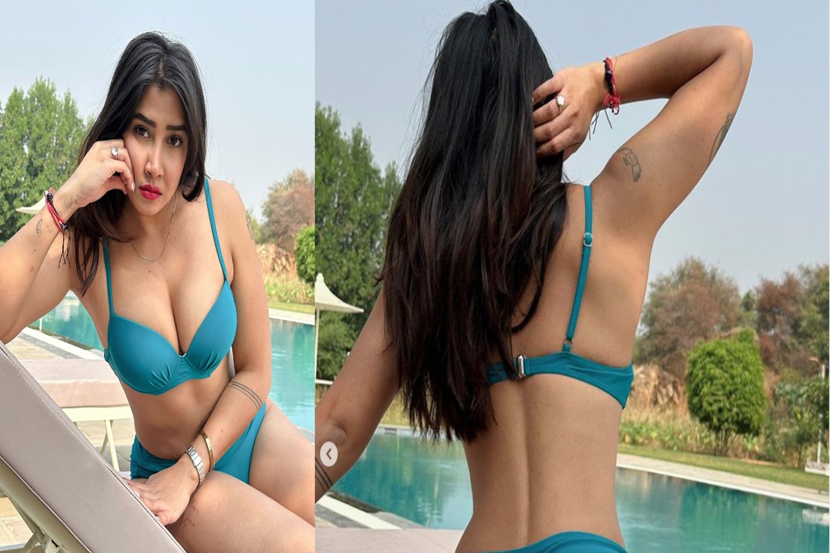 गुजराती एक्ट्रेस का Sexy Video देख पानी-पानी हो रहे फैंस, स्विमिंग पूल के किनारे बिकिनी पहन लगा रही आग