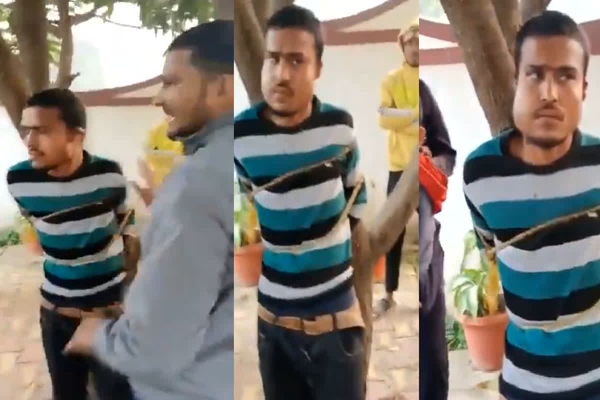 Taliban punishment in Prayagraj: मामूली सी बात पर युवक को बेरहमी से पीटा, दबंगों ने मार-मार के सुजा दिया मुंह, देखें वीडियो