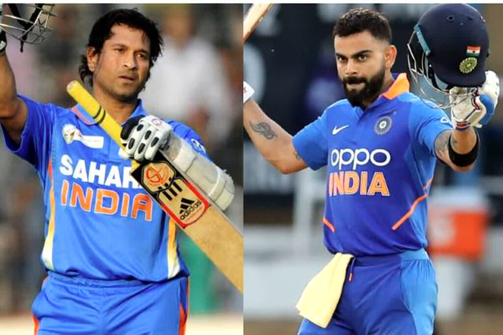 virat kohli break sachin record in odi