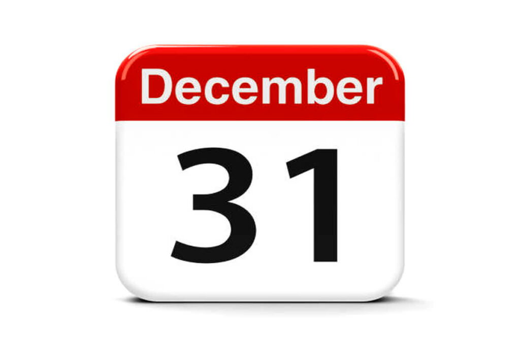 31st December Deadline