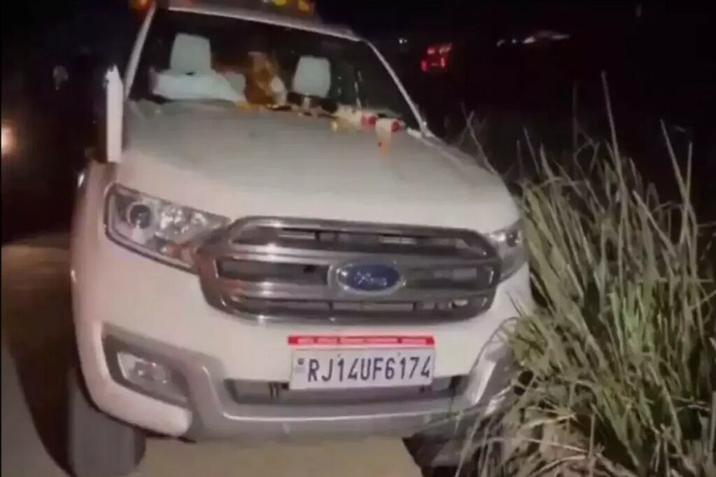 RJ CM Bhajanlal Car Accident