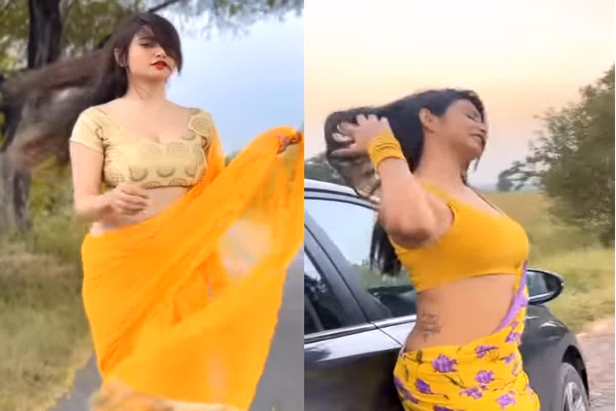 Desi Bhabhi New Video: देसी भाभी ने पल्लू गिराकर किया जबरदस्त डांस, देखकर फैंस हुए घायल, अब वीडियो हो रहा है वायरल