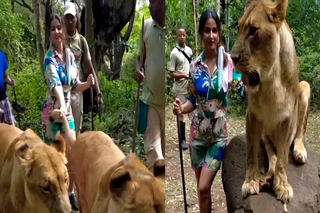 Hina Khan with Animals