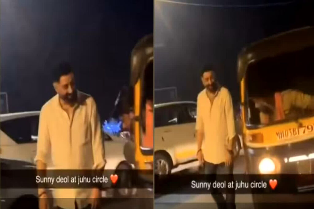 Drunk Sunny Deol on streets