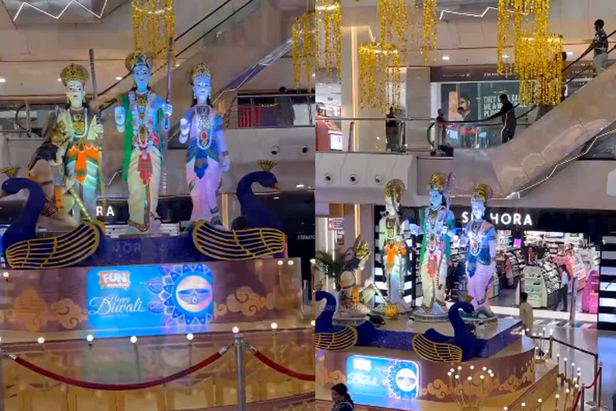 Naya Bharat: इसे कहते हैं ‘अद्भुत बदलाव’! क्रिसमस ट्री से सजने वाले मॉल में अब सज रही भगवान राम की भव्य मूर्ति