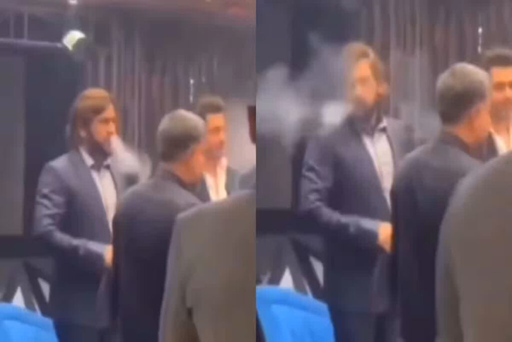 MS Dhoni Smoke Hookah