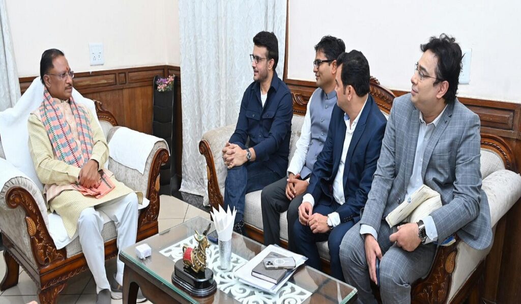 CM Sai and Sourav Ganguly meeting