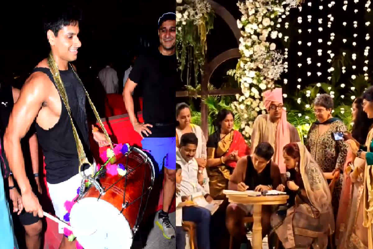 Ira-Nupur Wedding: शेरवानी छोड़ जिम व‍ियर में बारात लेकर निकले नूपुर, ढोल बजाते पहुंचे अपनी दुल्हनिया के पास, देखें वीडियो