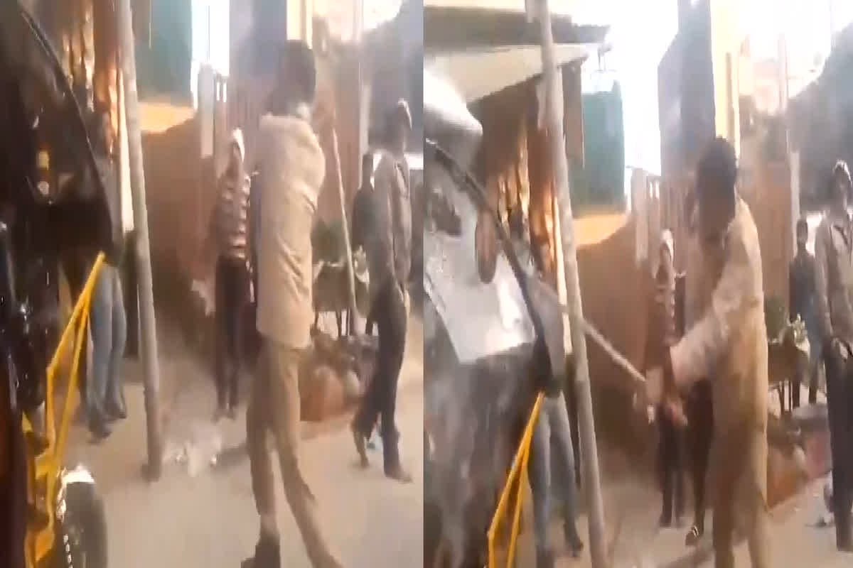 Mirzapur Police Video Viral: पुलिस की गुंडागर्दी… रिक्शा चालक को दी गंदी गालियां, लाठियों से तोड़ी रिक्शे की कांच, फिर जो हुआ… देखें वीडियो