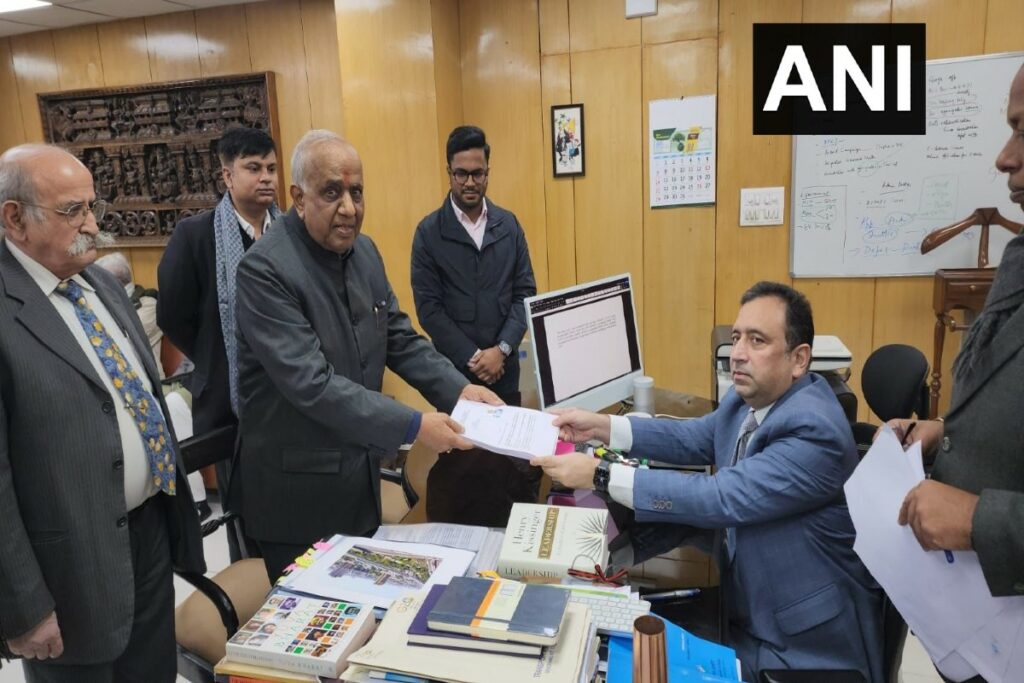 AAP MP Narayan Das Gupta filed his nomination