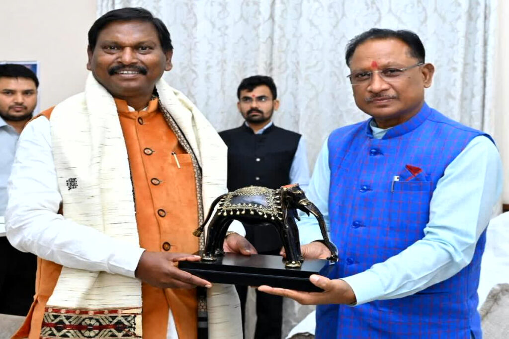 CM Sai met Union Minister Arjun Munda