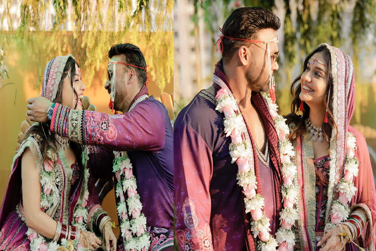 Divya Agarwal-Apoorva Padgaonkar Wedding: एक-दूजे के हुए दिव्या-अपूर्व, शादी की पहली तस्वीर आई सामने
