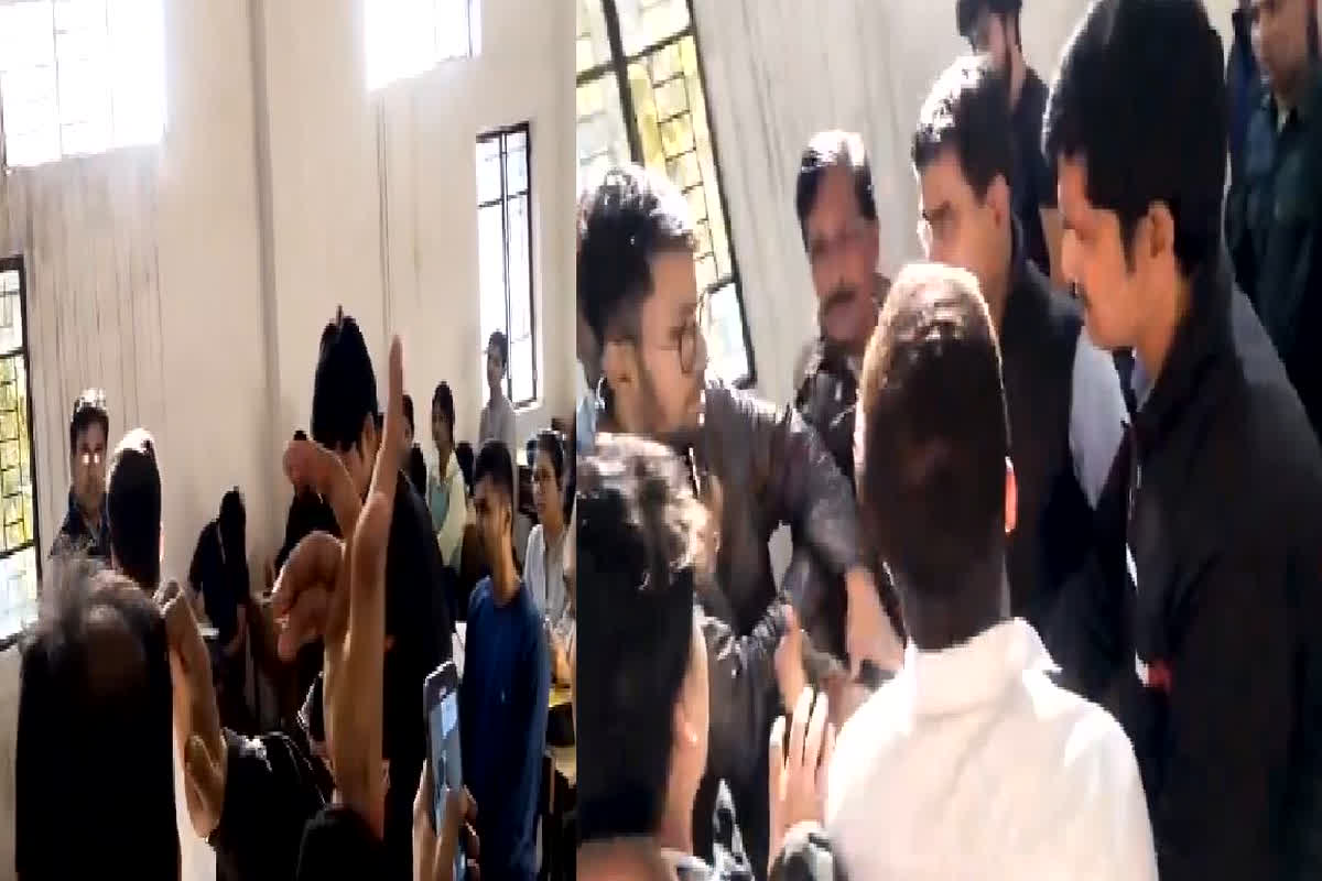 DU ABVP President Video Viral: डीयू में भाषण के नाम पर मचा बवाल, बदतमीजी पर उतर आए ABVP अध्यक्ष, वीडियो वायरल