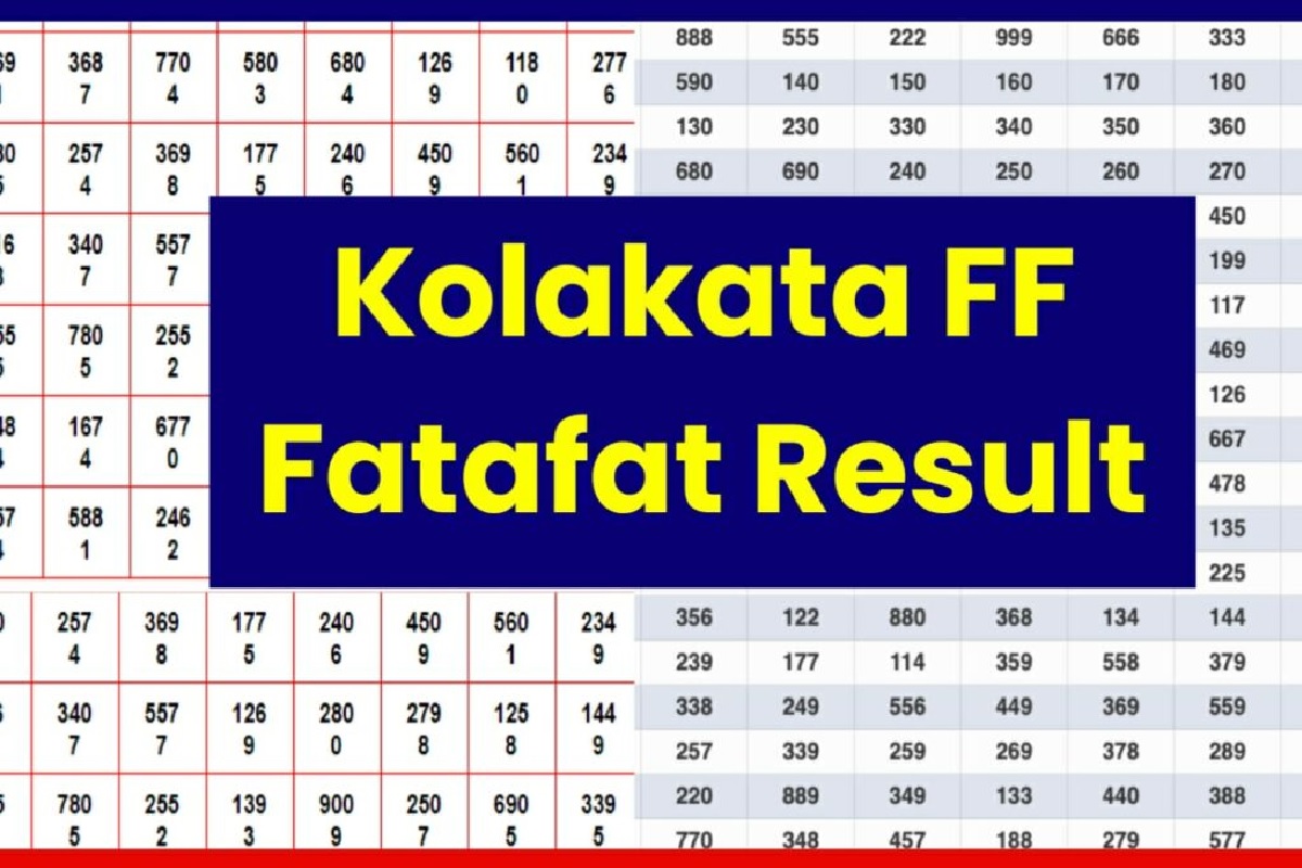 कोलकाता फटाफट रिजल्ट 27 मई: Kolkata FF Fatafat Result 27th May, Check Kolkata Fatafat Live Results