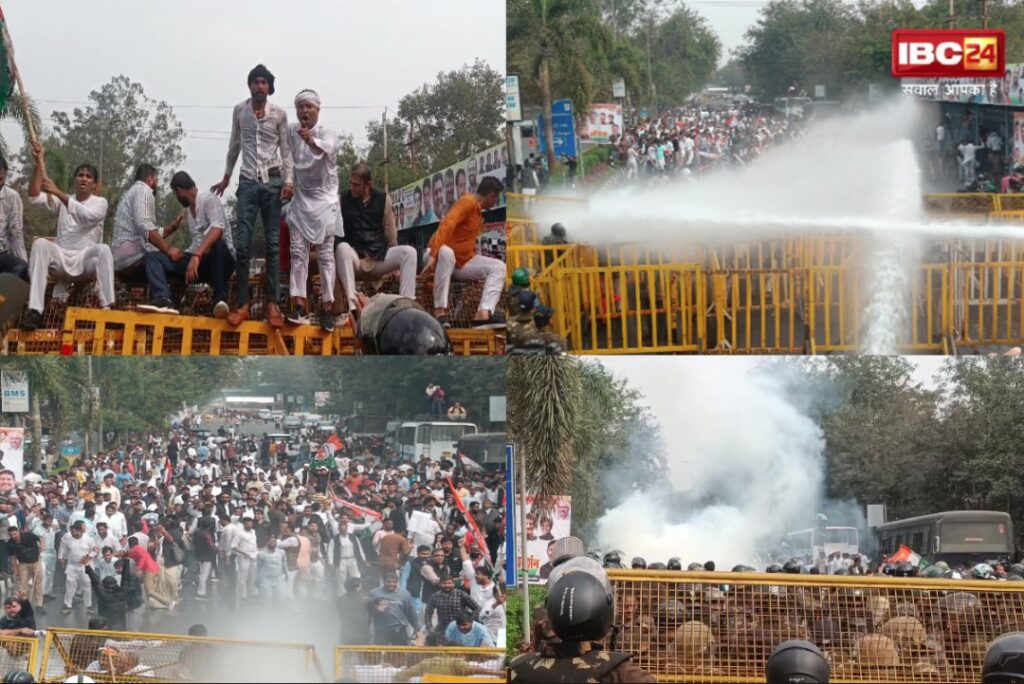 MP Youth Congress Protest