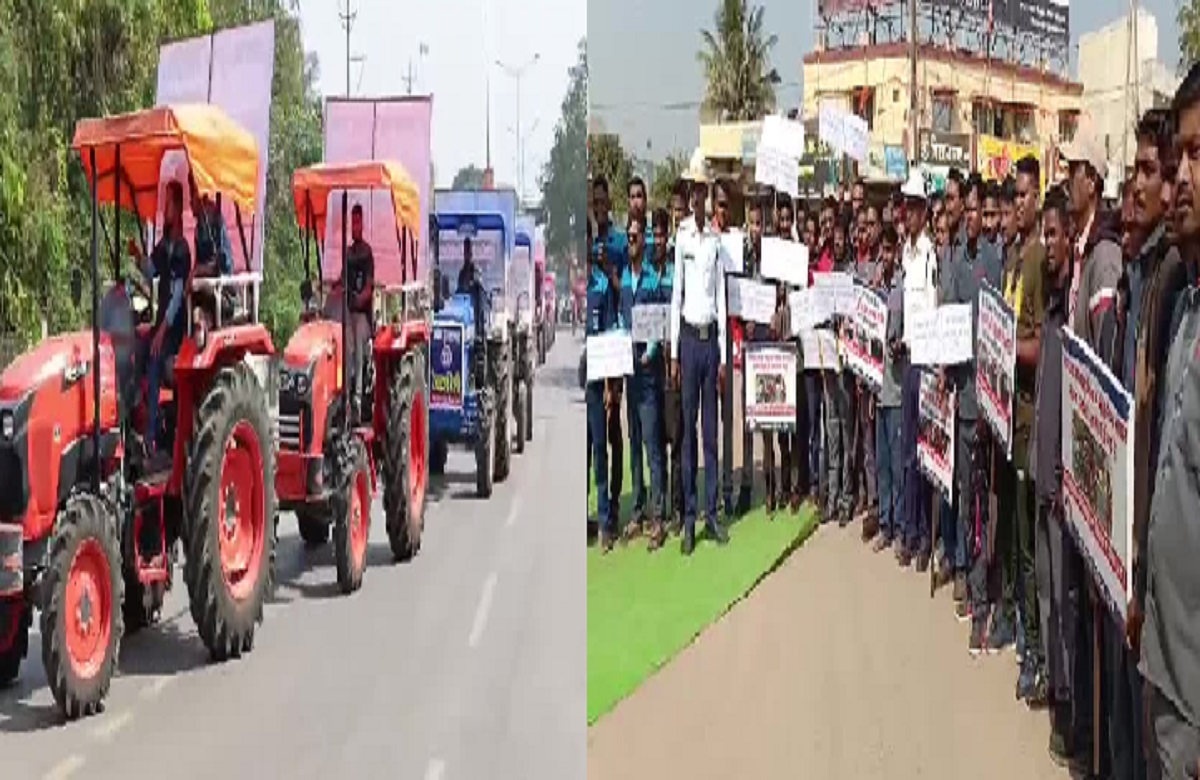 Tractor Rally: पुलिस की नई पहल, SSP DSP सहित पुलिस अधिकारियों ने निकाली ट्रैक्टर रैली, हेलमेट और सीट बेल्ट बांधने दिया संदेश