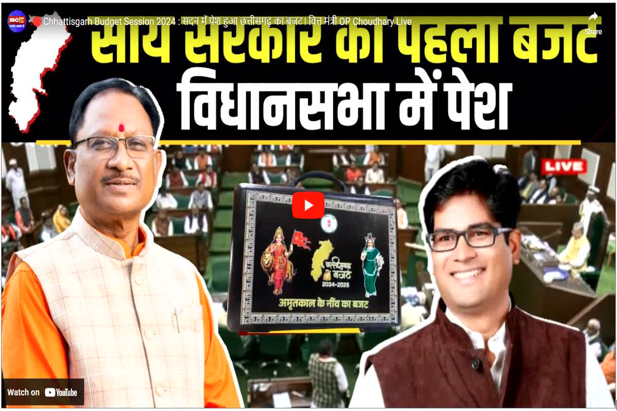 CG Budget 2024: अब ​वन विभाग में लकड़ियों की होगी ऑनलाइन नीलामी, वित्त मंत्री ओपी चौधरी का ऐलान…