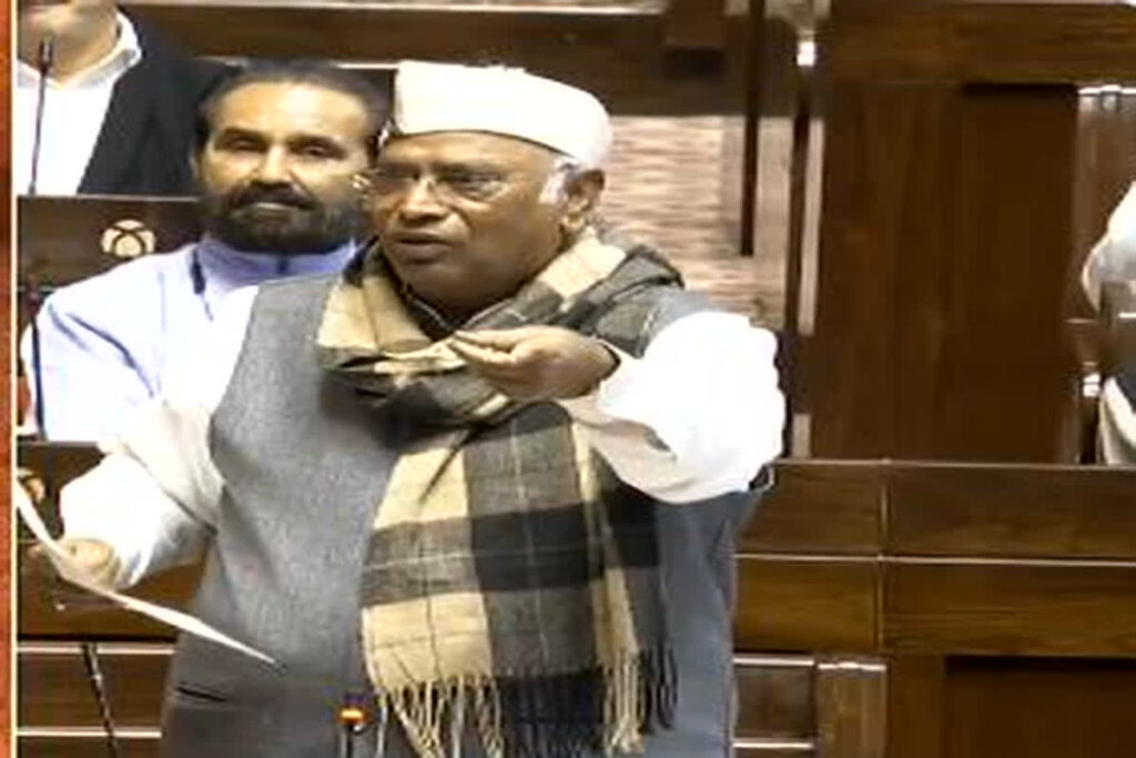 Mallikarjun Kharge in Parliament