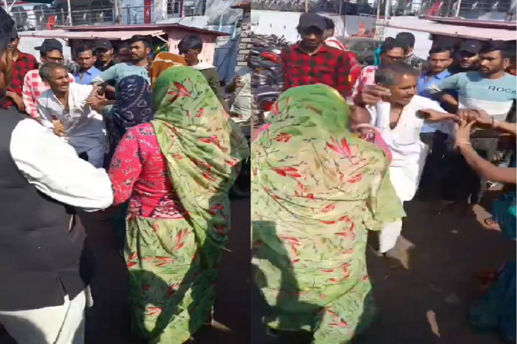 Women beat up parshad