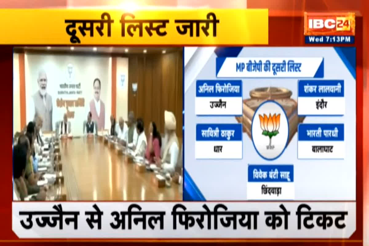 BJP Candidate 2nd List: भाजपा की दूसरी सूची जारी, छिंदवाड़ा से नकुलनाथ को टक्कर देने बीजेपी ने इस प्रत्याशी को मैदान में उतारा