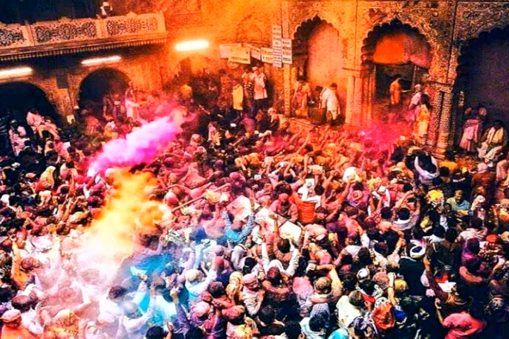 Banke Bihari Mandir Holi