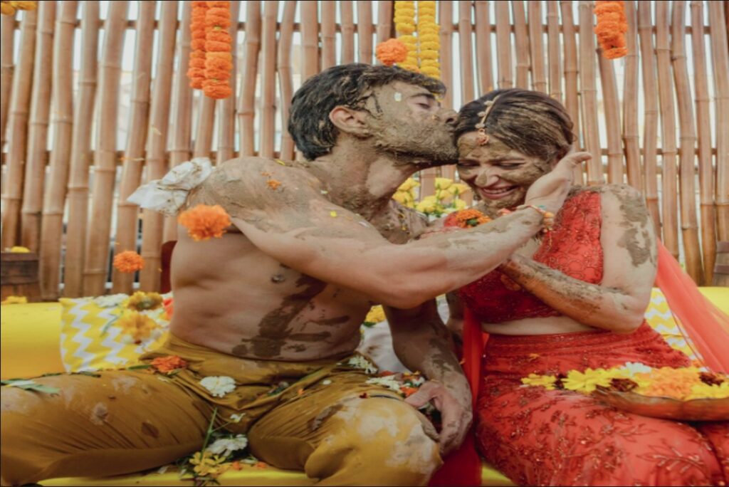 Kriti Kharbanda and Pulkit Samrat Haldi Photos