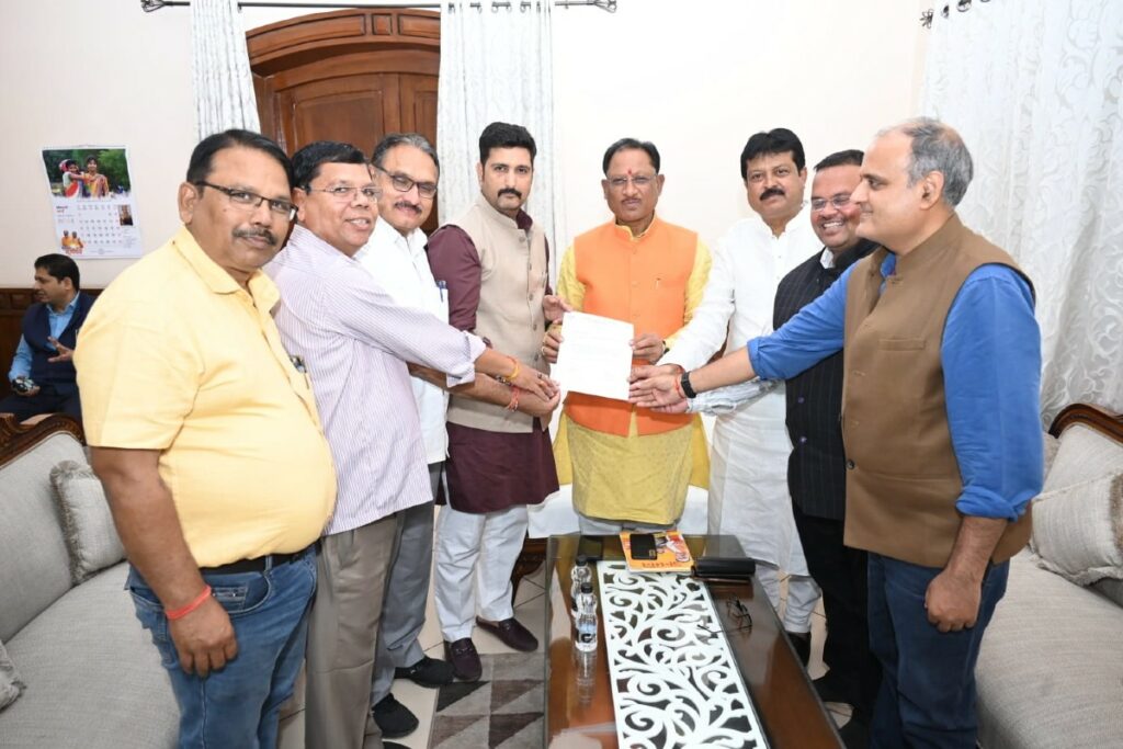 BJP media department handed over letter to CM Vishnu Dev Sai