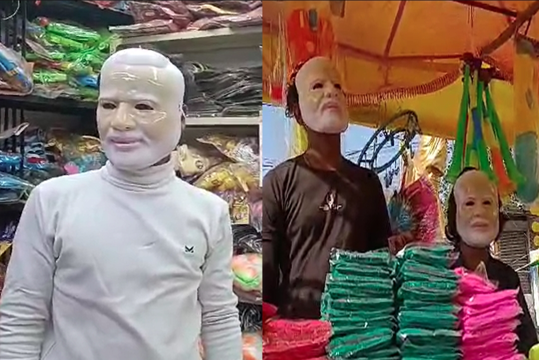 Modi-Yogi Masks in Chhindwara : होली पर सियासी रंग..! कमलनाथ के गढ़ में मोदी-योगी के मुखौटों की धूम, रंगों से बाजार हुआ गुलजार