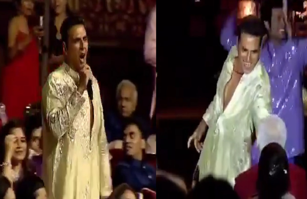 Akshay Kumar Dance Video:अनंत राधिका के प्री-वेडिंग फंक्शन में अक्षय ने दिया धमाकेदार एनर्जेटिक परफॉर्मेंस, खुश होकर मुकेश अंबानी ने लगाया गले