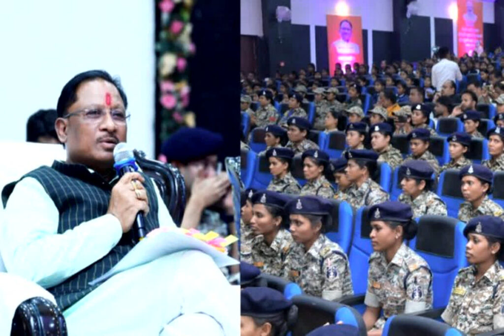 CM Sai interacted with women police personnel