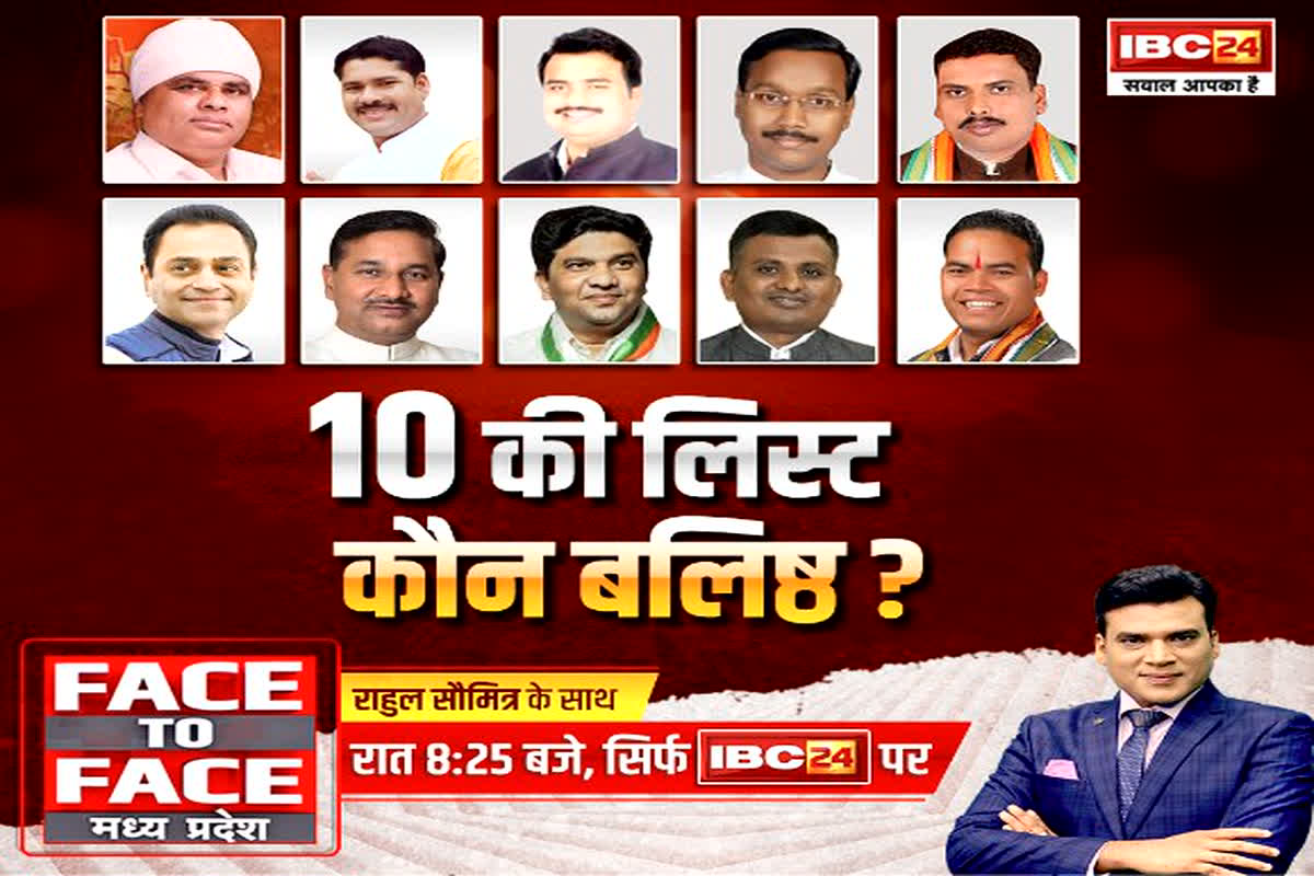 #FACEtoFACEMadhyaPradesh: लोकसभा की दौड़ में 10 की लिस्ट… कौन बलिष्ठ, कौन लहराएगा जीत का परचम?