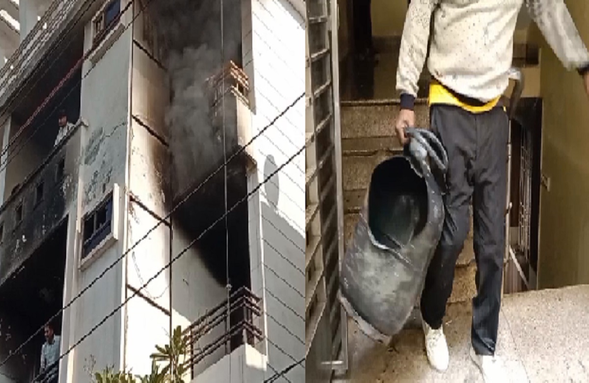 Gwalior Fire News: फ्लैट में लगी भीषण आग, चपेट में आने से हुआ सिलेंडर ब्लास्ट, मची अफरा-तफरी