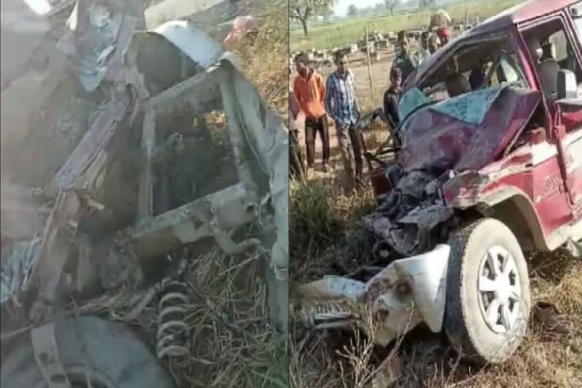 मातम में बदली शादी की खुशियां, कंटेनर से टकराई बारातियों की तेज रफ्तार कार, दूल्हे के चाचा समेत तीन लोगों की मौत