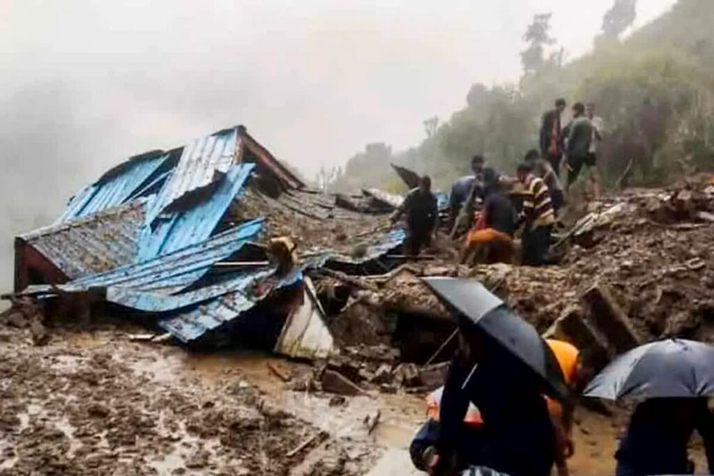 Landslide in Indonesia