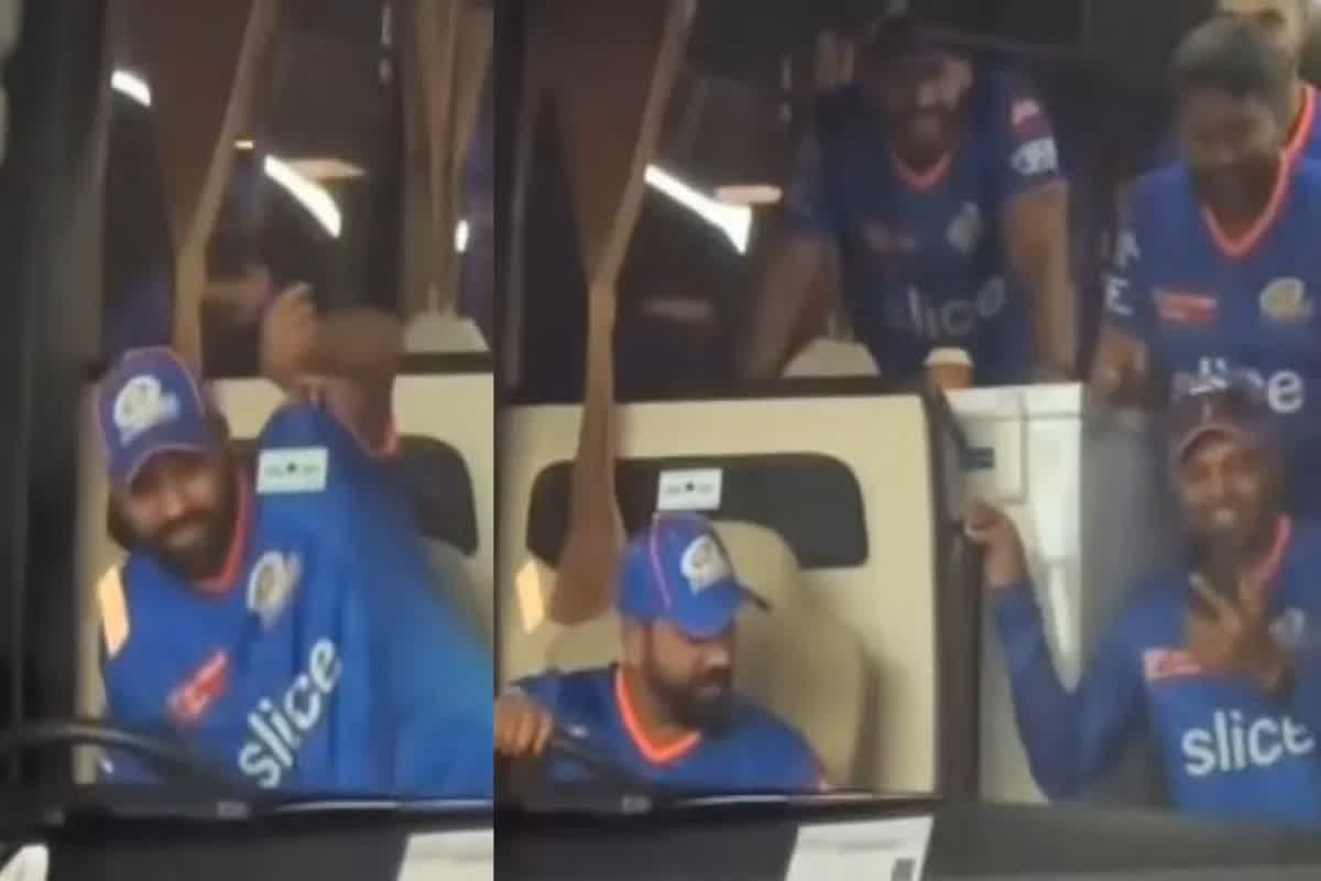 Rohit Shrma Drive Bus: ‘गाड़ी तेरा भाई चलाएगा’ बस की स्टेयरिंग पर बैठे दिखे रोहित शर्मा, पूरी टीम थी साथ