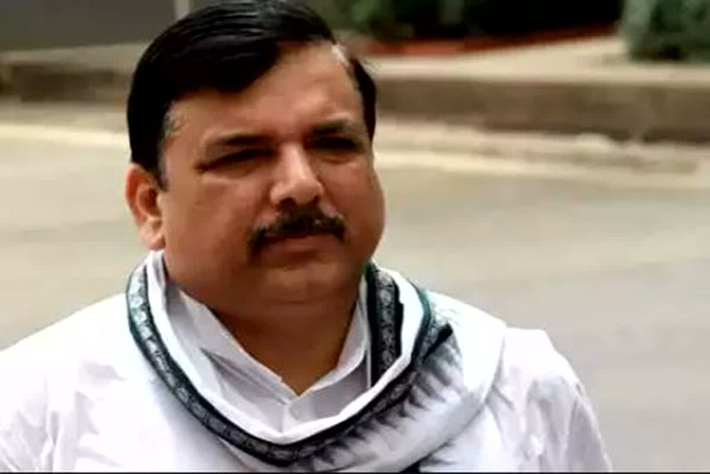 AAP MP Sanjay Singh comes out of jail