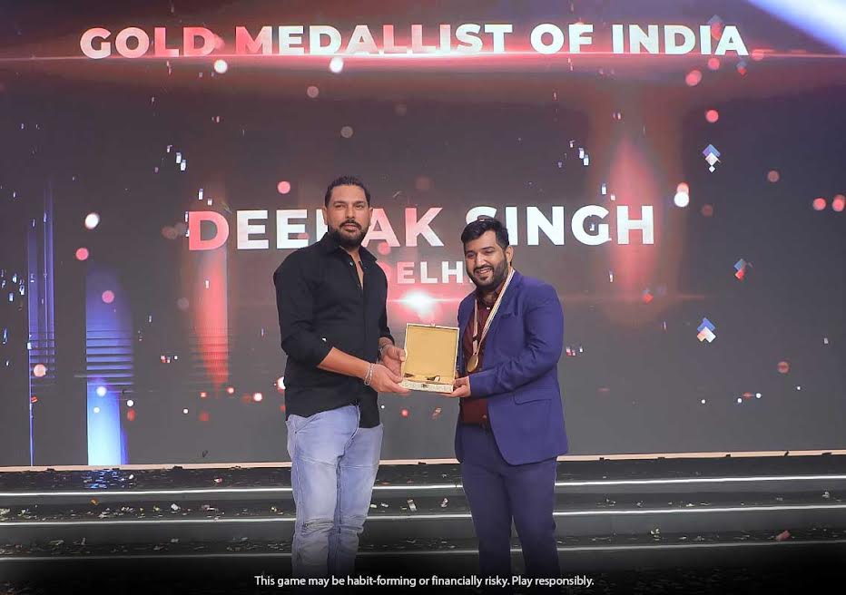 नेशनल पोकर सीरीज में क्रिकेटर युवराज बने चीफ गेस्ट, दिल्ली के दीपक को मिले एक स्वर्ण समेत 4 पुरस्कार