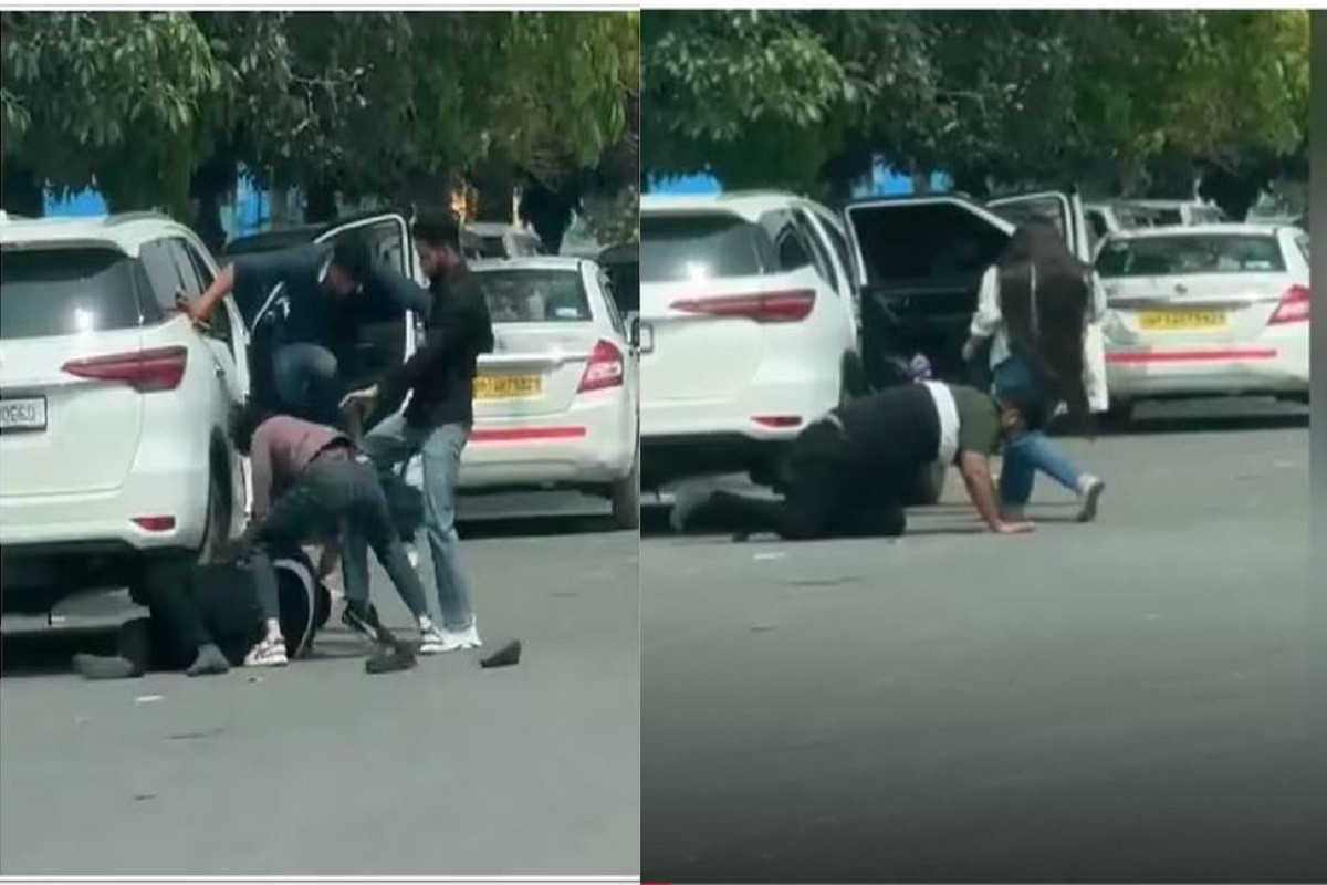 Video: फॉर्च्यूनर कार में इस हाल में थे छात्र-छात्रा, युवकों ने बाहर निकालकर सरेआम की पिटाई
