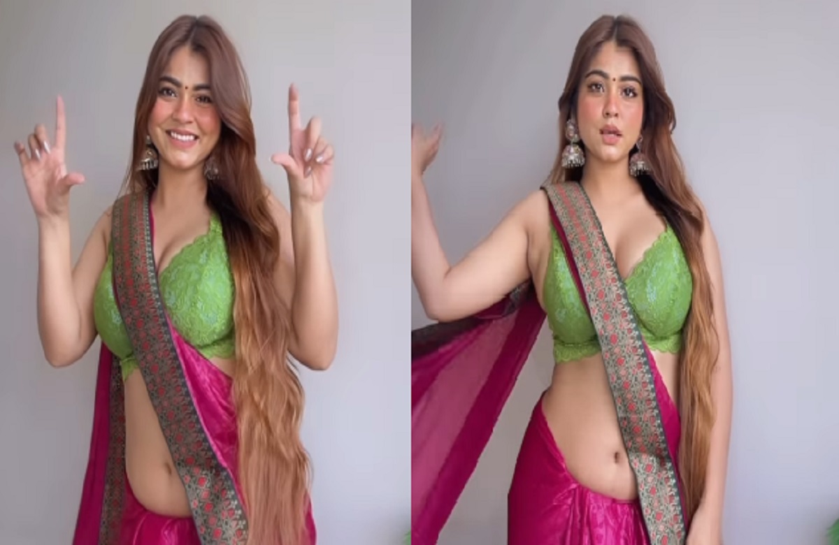 Hot Bhabhi Sexy Video: देसी भाभी ने गुलाबी साड़ी पर लगाए सेक्सी ठुमके, एक्सप्रेशंस और बोल्डनेस देख दीवाने हुए फैंस